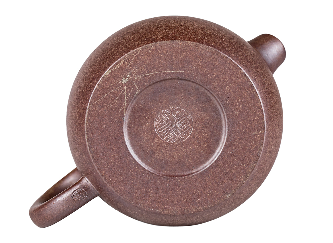 Чайник # 52273, дровяной обжиг/исинская глина, ручная работа, 165 мл.