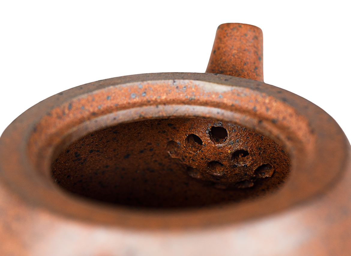 Чайник # 52276, дровяной обжиг/исинская глина, ручная работа, 160 мл.