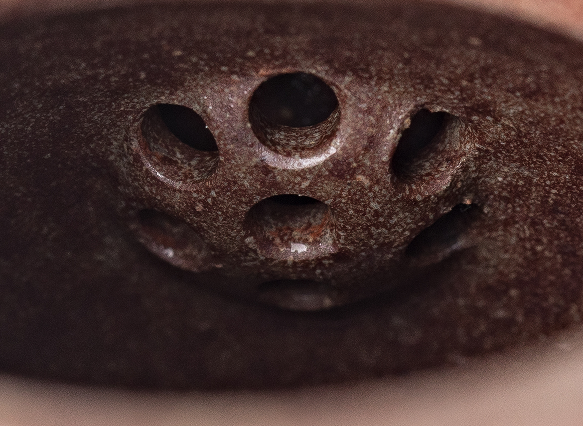 Чайник # 52278, дровяной обжиг/исинская глина, ручная работа, 140 мл.