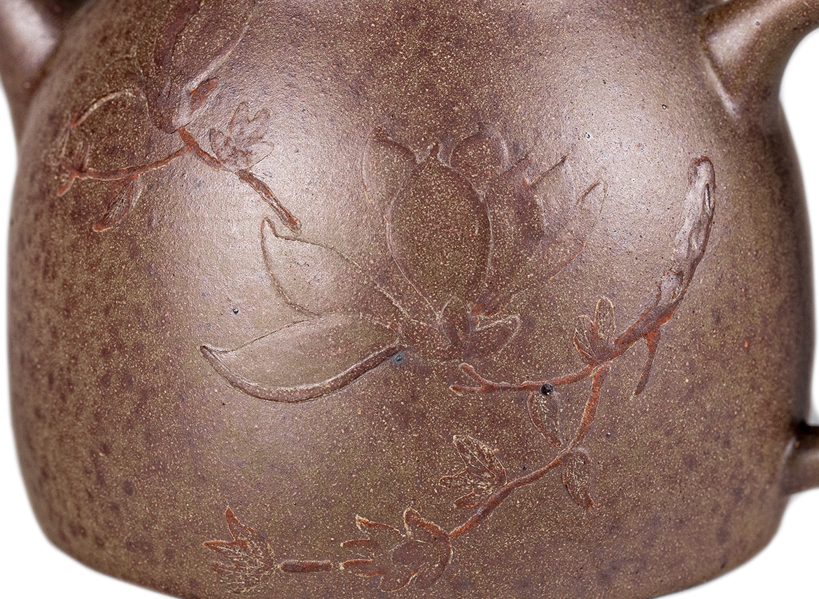 Чайник # 52278, дровяной обжиг/исинская глина, ручная работа, 140 мл.