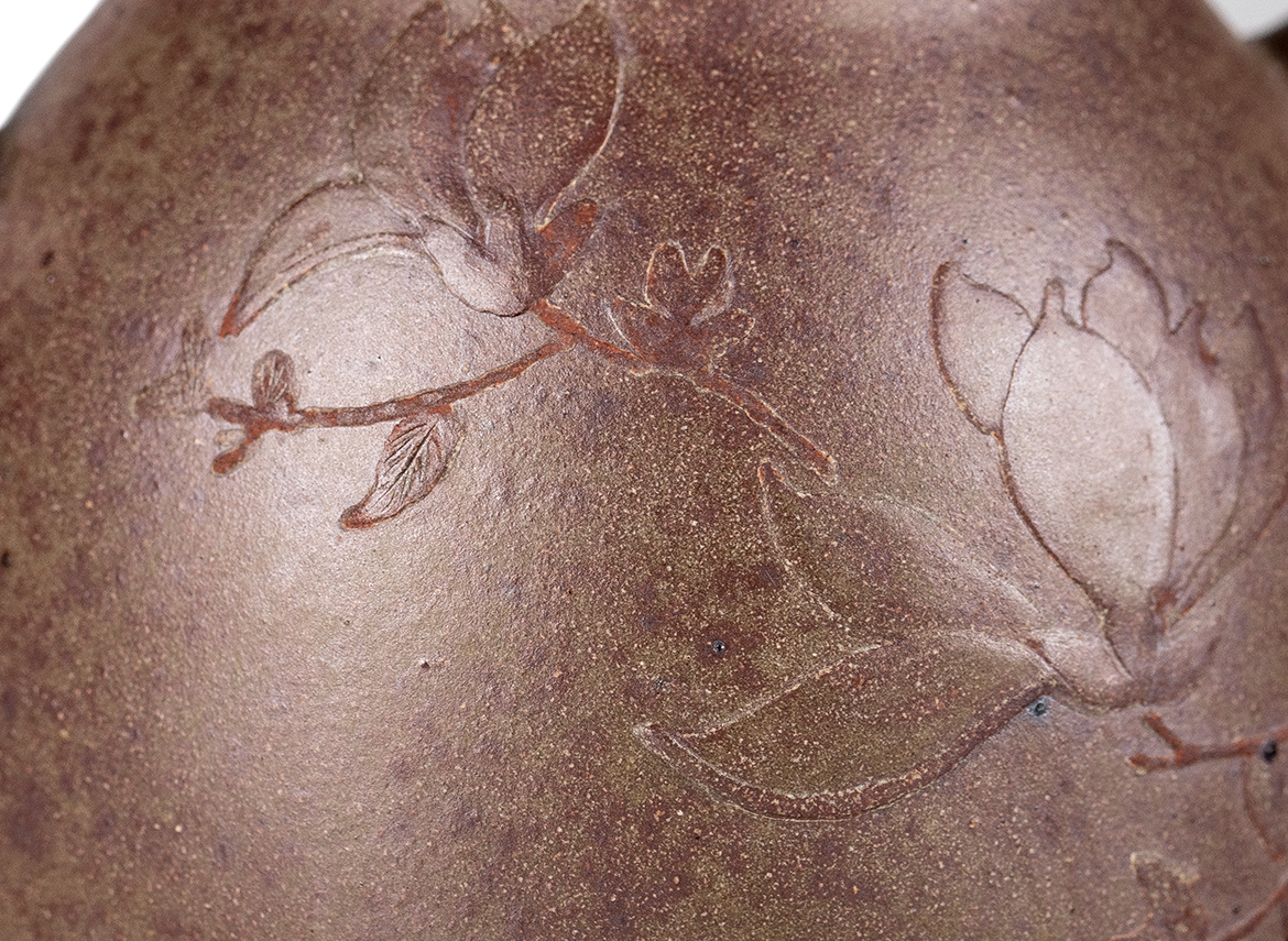 Чайник # 52278, дровяной обжиг/исинская глина, ручная работа, 140 мл.