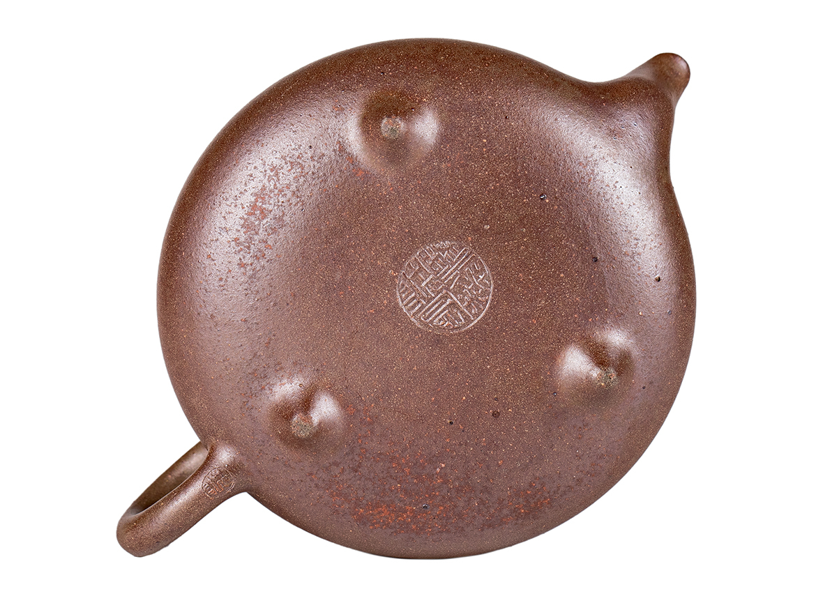 Чайник # 52279, дровяной обжиг/исинская глина, ручная работа, 140 мл.