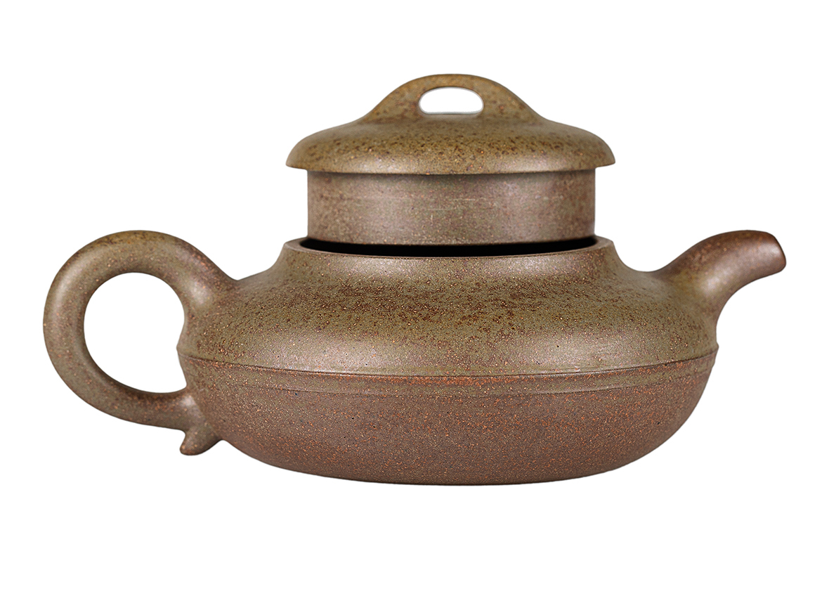 Чайник # 52280, дровяной обжиг/исинская глина, ручная работа, 200 мл.