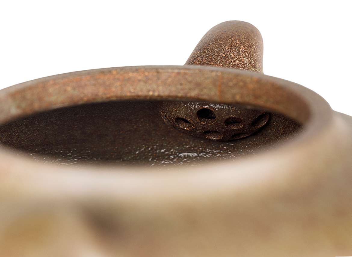 Чайник # 52280, дровяной обжиг/исинская глина, ручная работа, 200 мл.