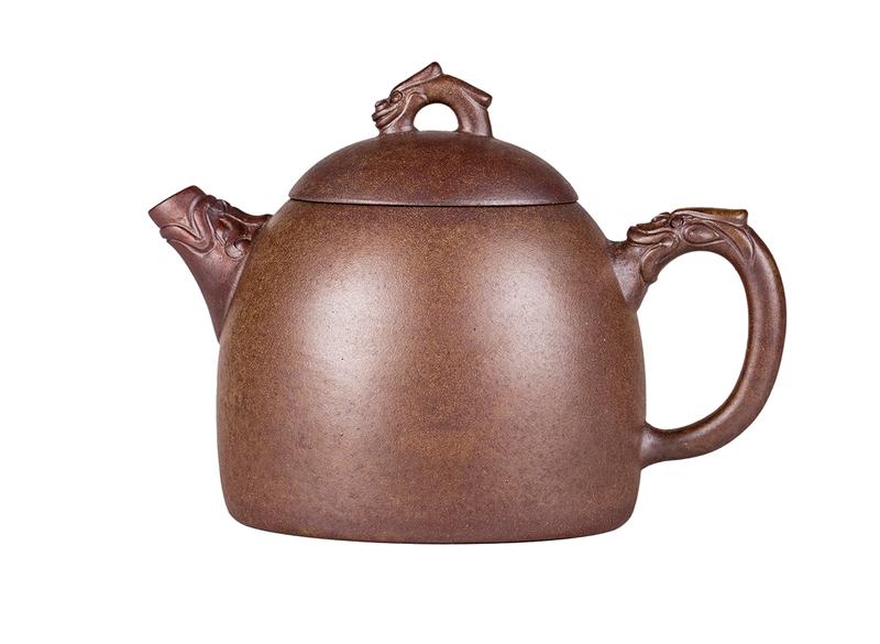Чайник # 52282, дровяной обжиг/исинская глина, ручная работа, 170 мл.