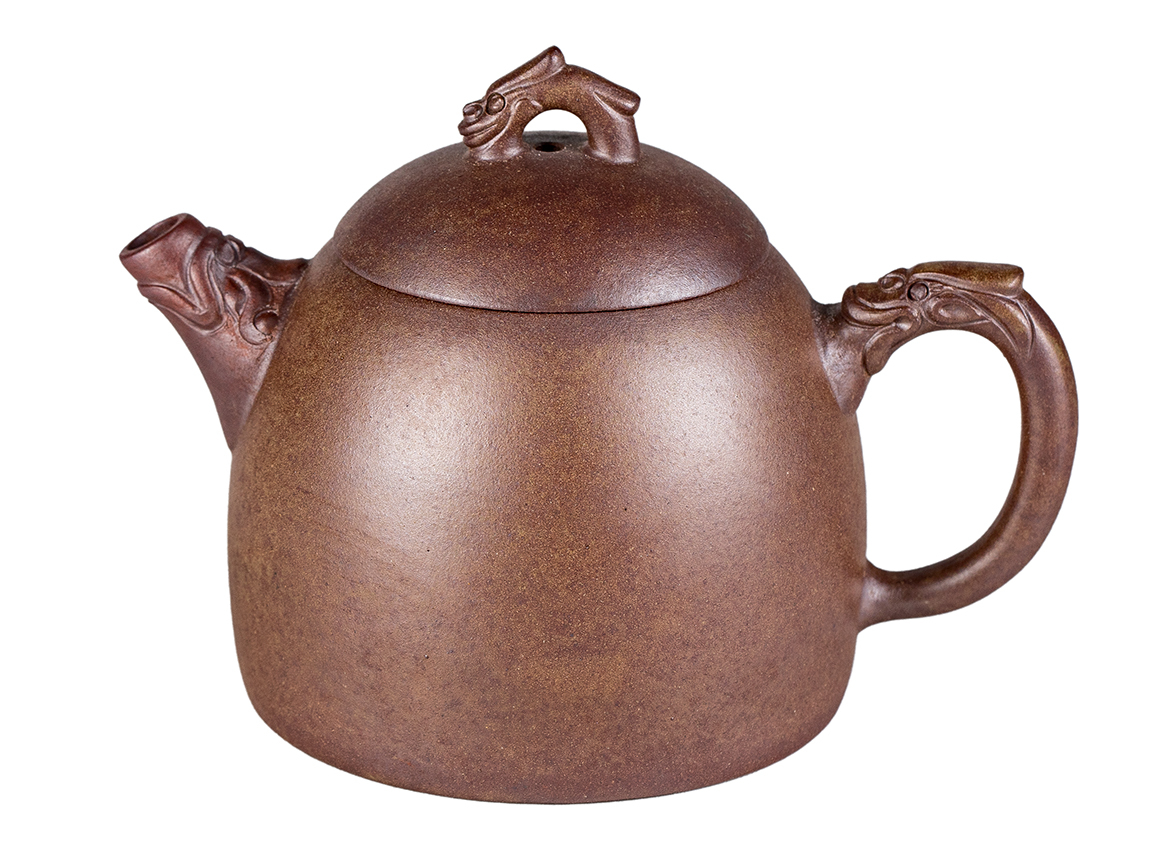 Чайник # 52282, дровяной обжиг/исинская глина, ручная работа, 170 мл.