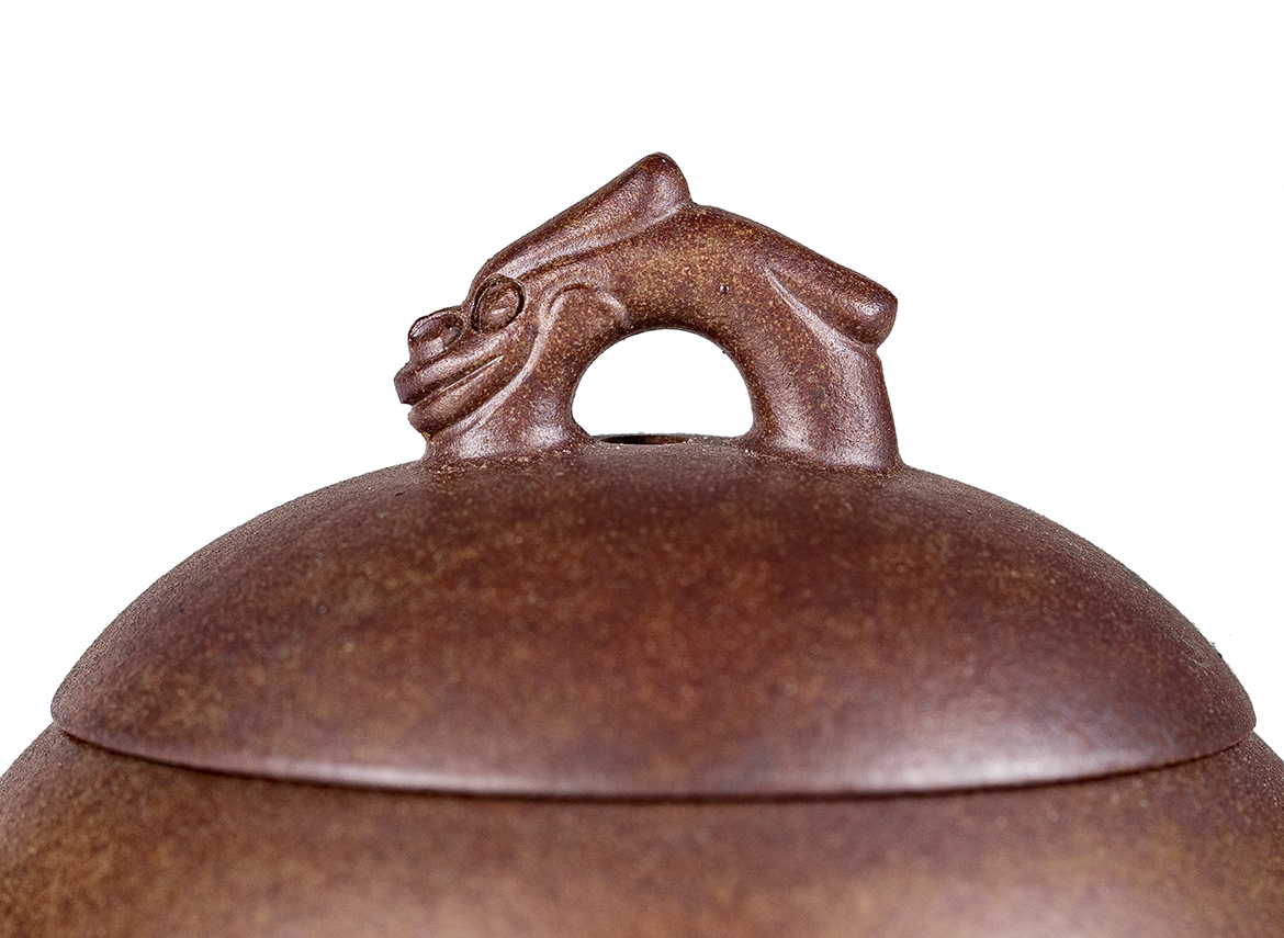 Чайник # 52282, дровяной обжиг/исинская глина, ручная работа, 170 мл.