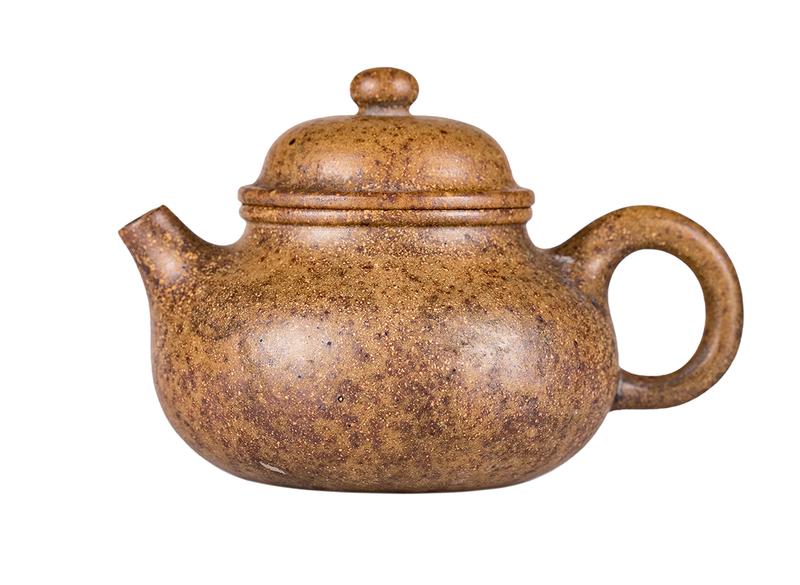 Чайник # 52283, дровяной обжиг/исинская глина, ручная работа, 130 мл.