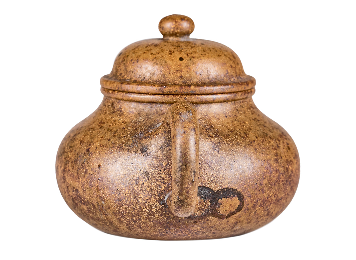 Чайник # 52283, дровяной обжиг/исинская глина, ручная работа, 130 мл.