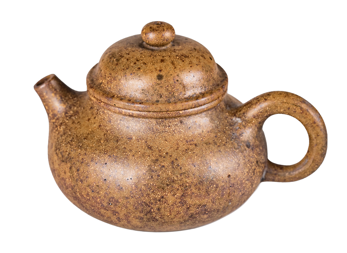 Чайник # 52283, дровяной обжиг/исинская глина, ручная работа, 130 мл.