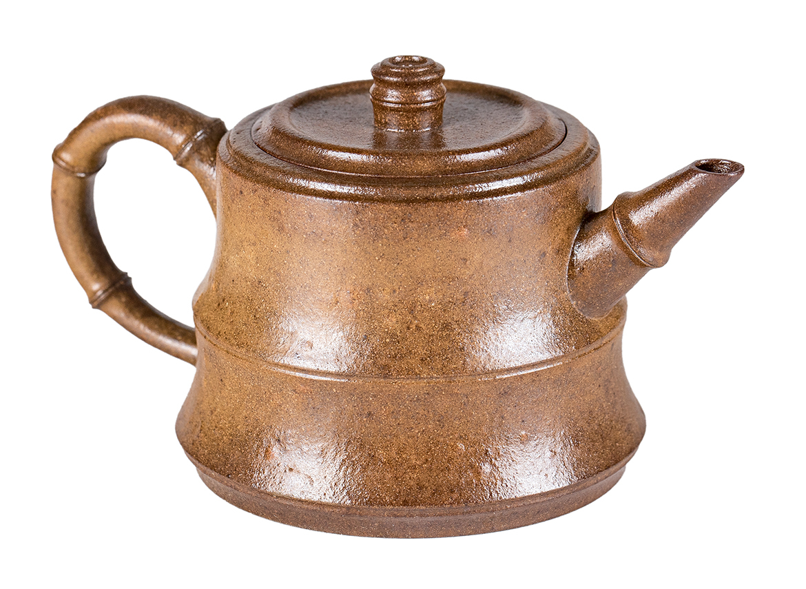 Чайник # 52284, дровяной обжиг/исинская глина, ручная работа, 115 мл.