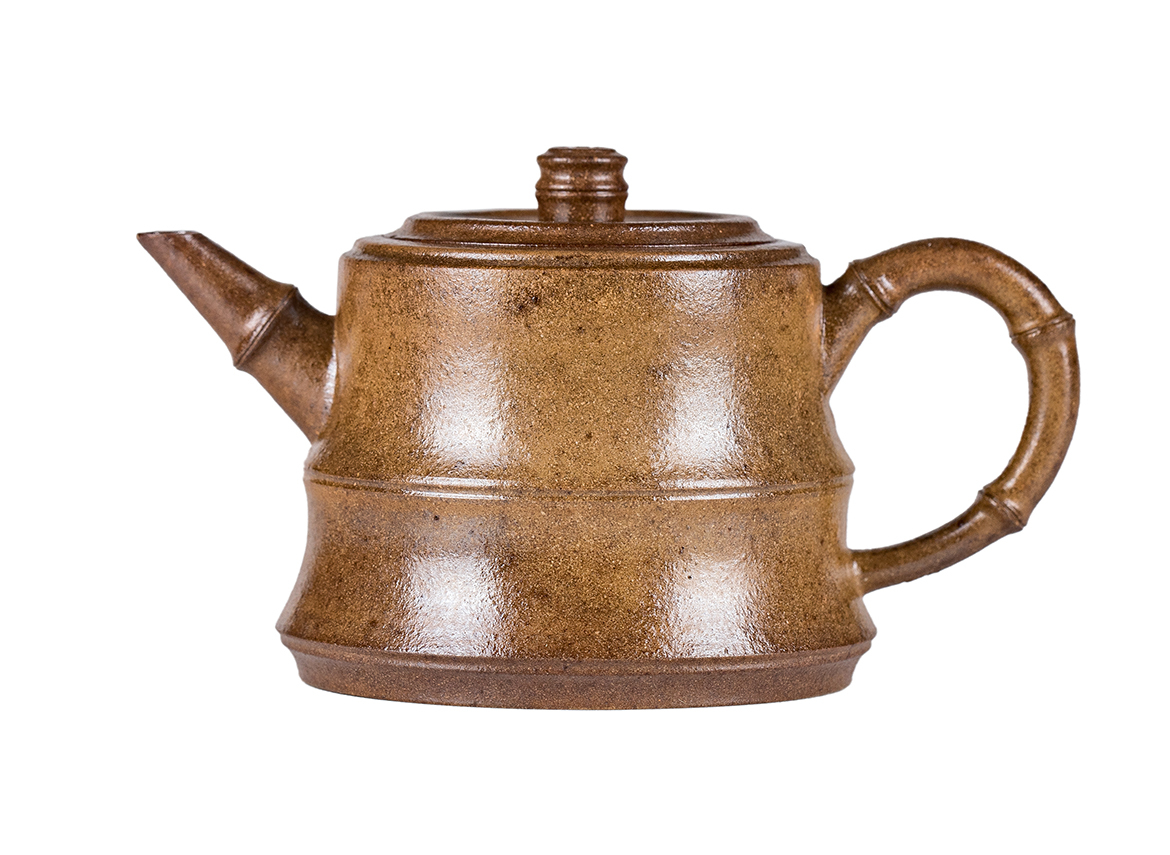 Чайник # 52284, дровяной обжиг/исинская глина, ручная работа, 115 мл.