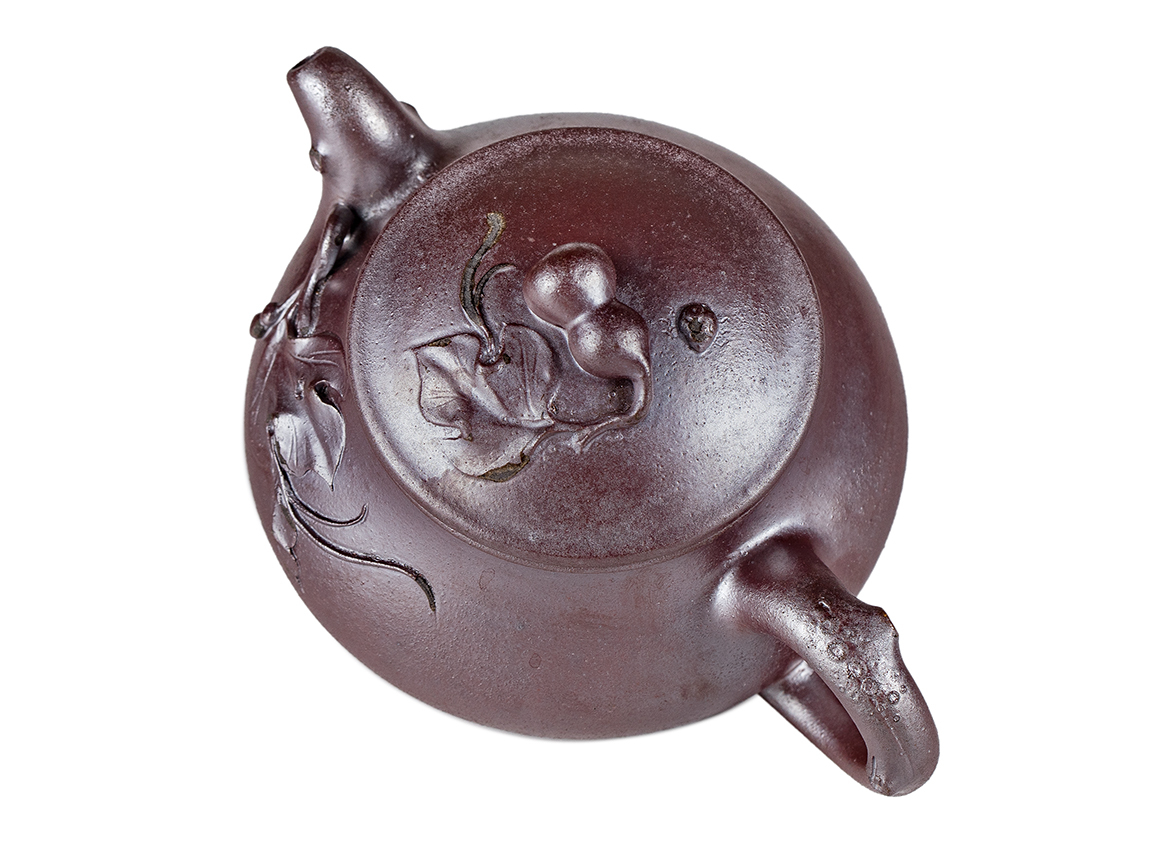 Чайник # 52285, дровяной обжиг/исинская глина, ручная работа, 160 мл.