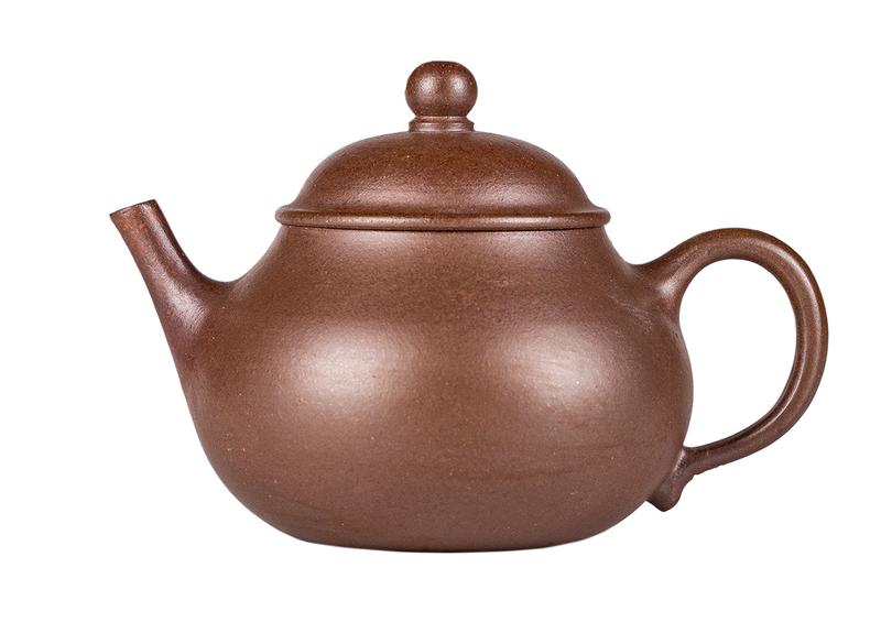 Чайник # 52286, дровяной обжиг/исинская глина, ручная работа, 130 мл.