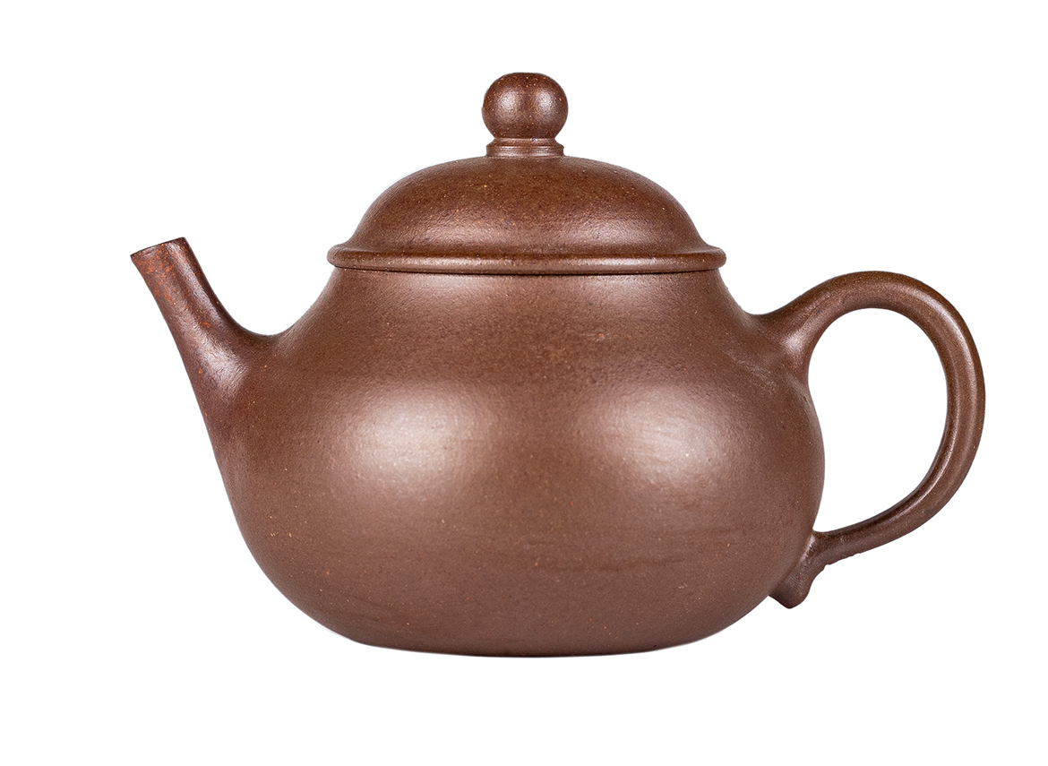 Чайник # 52286, дровяной обжиг/исинская глина, ручная работа, 130 мл.