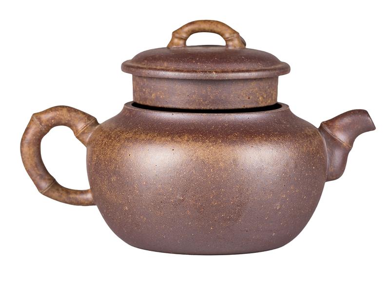 Чайник # 52288, дровяной обжиг/исинская глина, ручная работа, 290 мл.