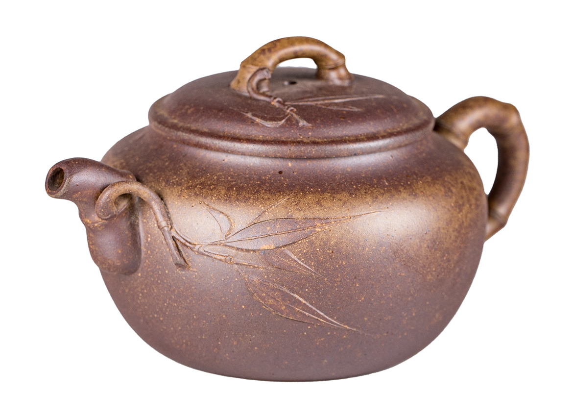 Чайник # 52288, дровяной обжиг/исинская глина, ручная работа, 290 мл.