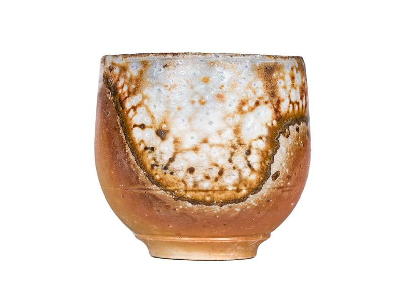 Пиала # 52293, дровяной обжиг, керамика Дэхуа, ручная работа, 55 мл.