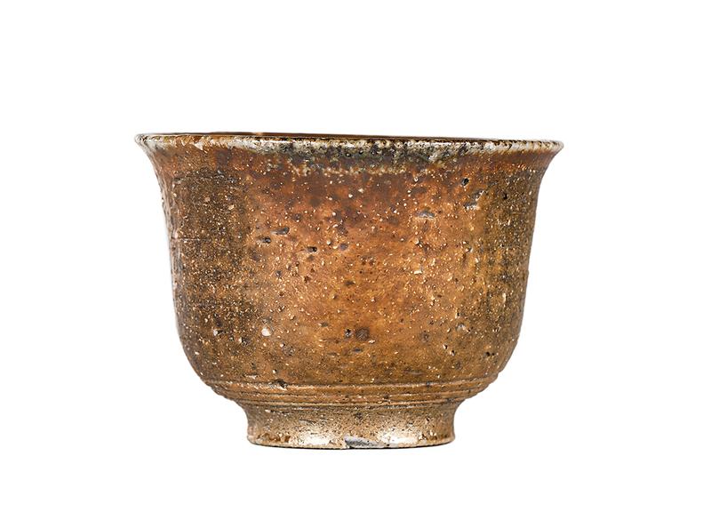 Пиала # 52295, дровяной обжиг, керамика Дэхуа, ручная работа, 90 мл.