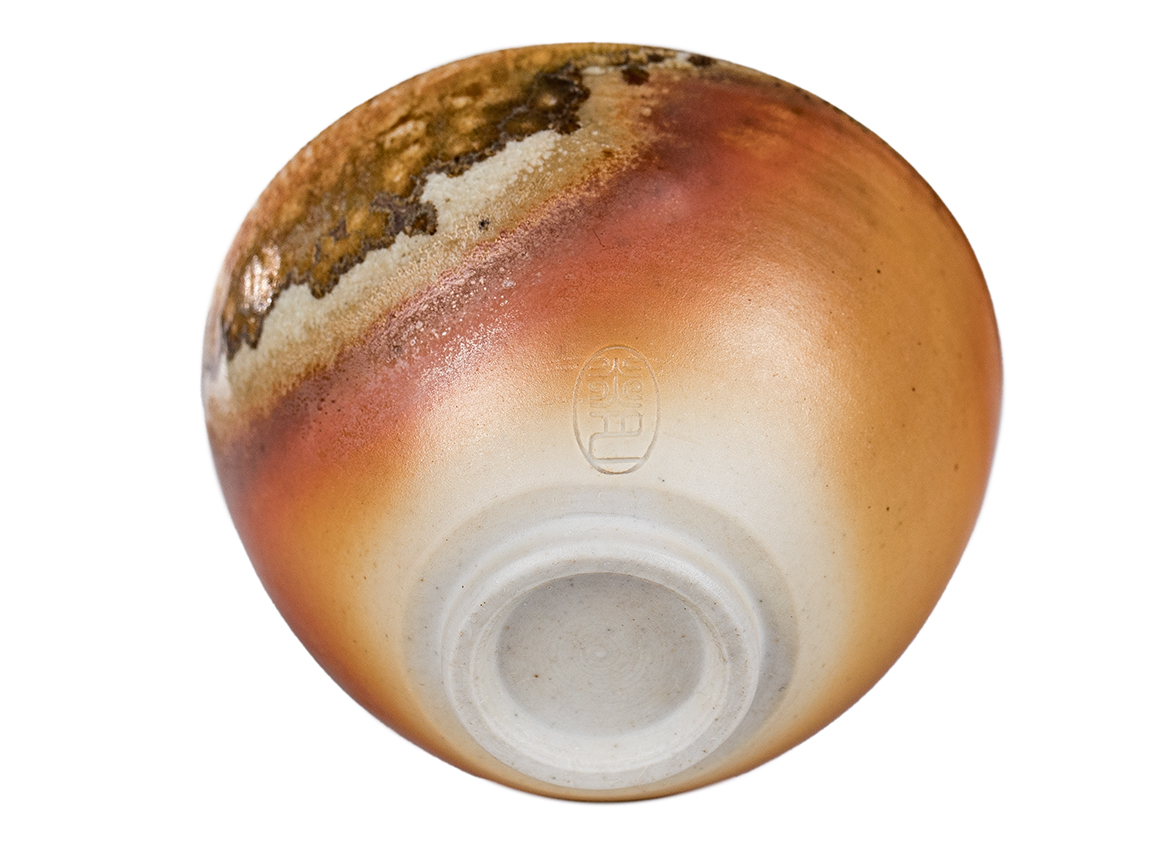 Пиала # 52299, дровяной обжиг, керамика Дэхуа, ручная работа, 60 мл.