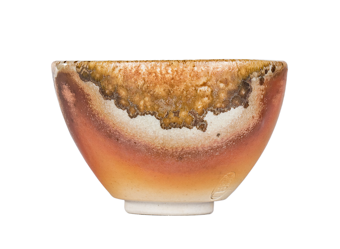 Пиала # 52299, дровяной обжиг, керамика Дэхуа, ручная работа, 60 мл.