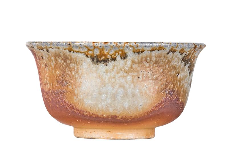 Пиала # 52305, дровяной обжиг, керамика Дэхуа, ручная работа, 70 мл.