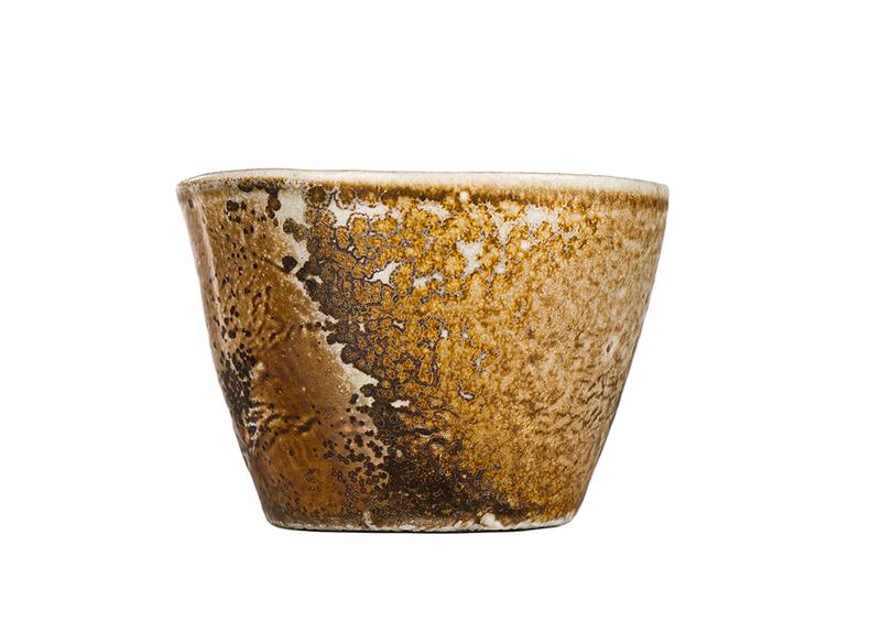 Пиала # 52306, дровяной обжиг, керамика Дэхуа, ручная работа, 70 мл.