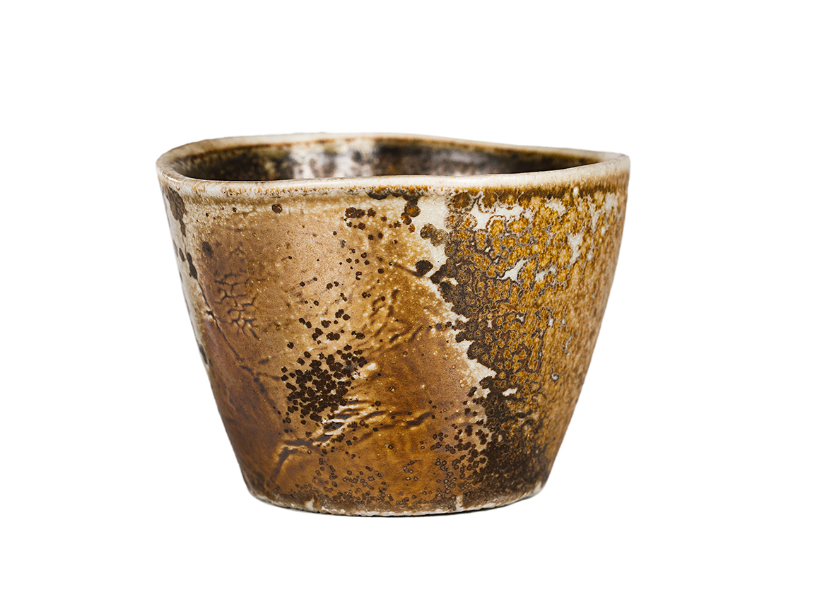 Пиала # 52306, дровяной обжиг, керамика Дэхуа, ручная работа, 70 мл.