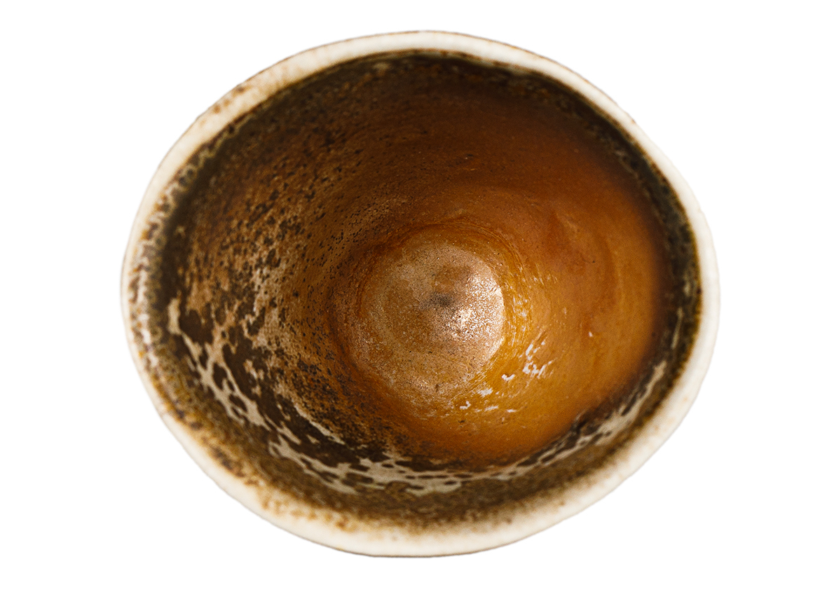 Пиала # 52306, дровяной обжиг, керамика Дэхуа, ручная работа, 70 мл.