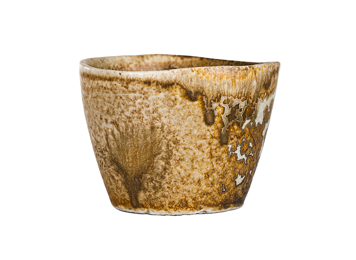 Пиала # 52306, дровяной обжиг, керамика Дэхуа, ручная работа, 70 мл.