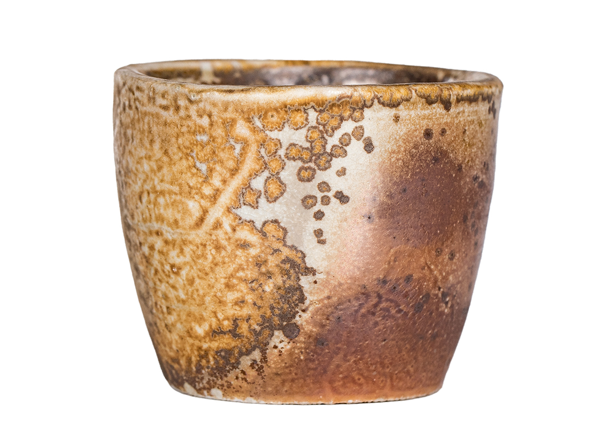 Пиала # 52309, дровяной обжиг, керамика Дэхуа, ручная работа, 90 мл.