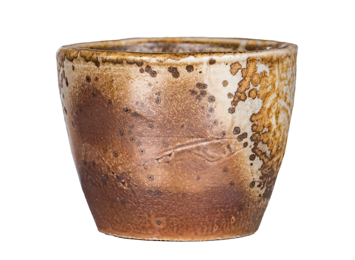 Пиала # 52309, дровяной обжиг, керамика Дэхуа, ручная работа, 90 мл.