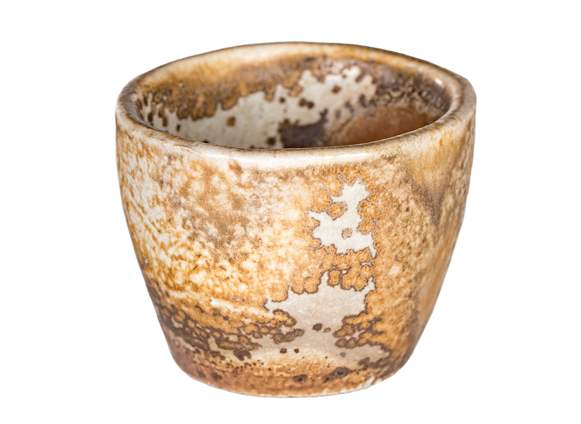 Пиала # 52309, дровяной обжиг, керамика Дэхуа, ручная работа, 90 мл.