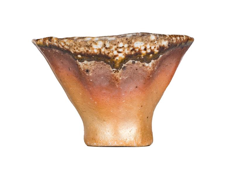 Пиала # 52311, дровяной обжиг, керамика Дэхуа, ручная работа, 70 мл.