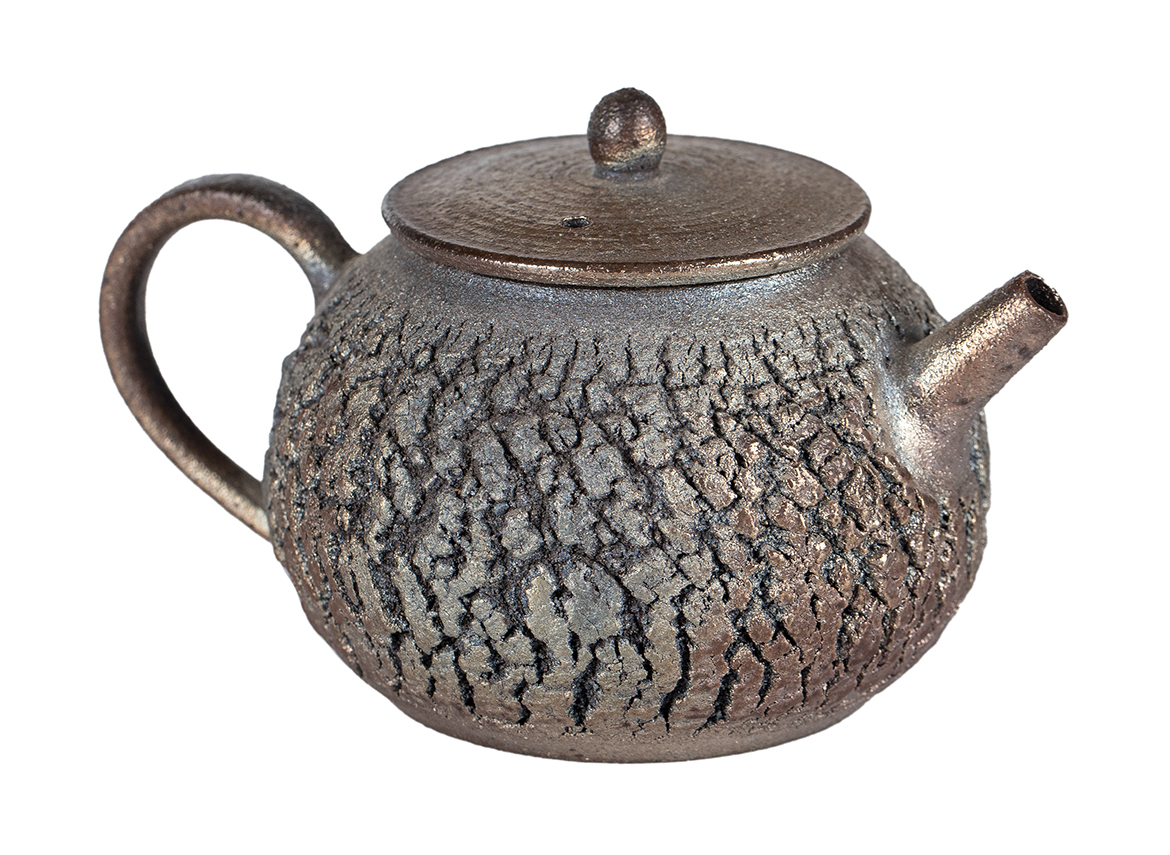 Чайник # 52312, дровяной обжиг, керамика Дэхуа, ручная работа, 190 мл.