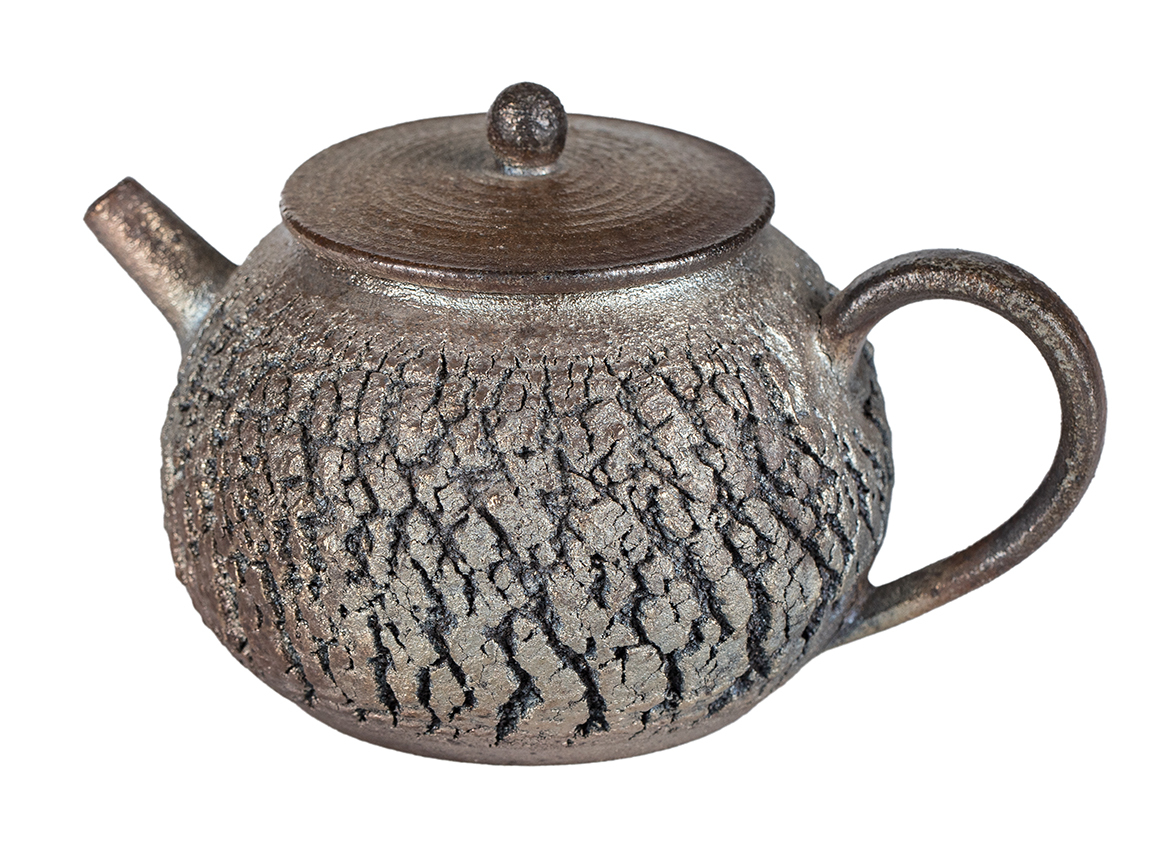 Чайник # 52312, дровяной обжиг, керамика Дэхуа, ручная работа, 190 мл.