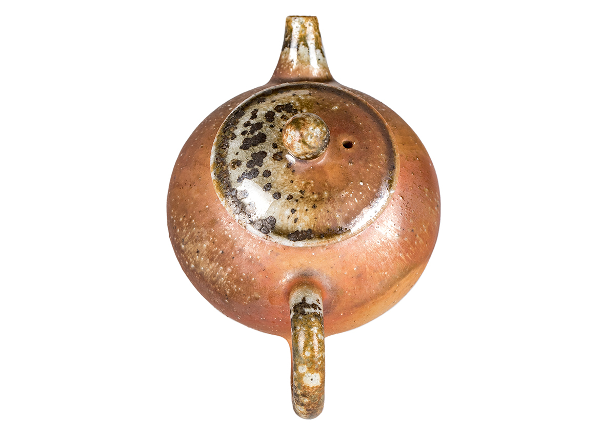 Чайник # 52313, дровяной обжиг, керамика Дэхуа, ручная работа, 130 мл.