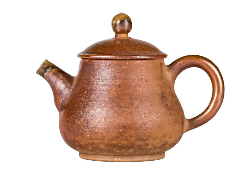 Чайник # 52314, дровяной обжиг, керамика Дэхуа, ручная работа, 130 мл.