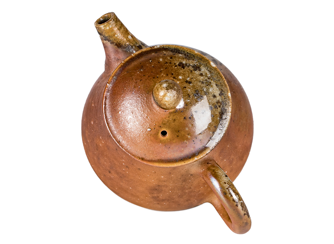 Чайник # 52314, дровяной обжиг, керамика Дэхуа, ручная работа, 130 мл.