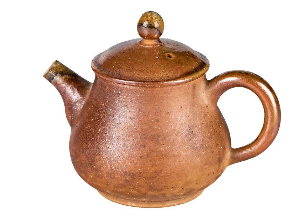 Чайник # 52314, дровяной обжиг, керамика Дэхуа, ручная работа, 130 мл.