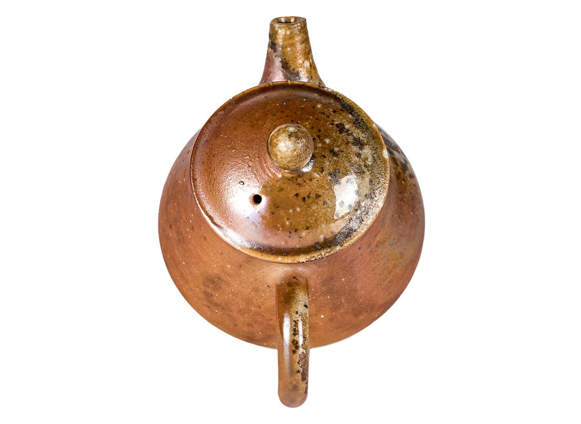 Чайник # 52314, дровяной обжиг, керамика Дэхуа, ручная работа, 130 мл.