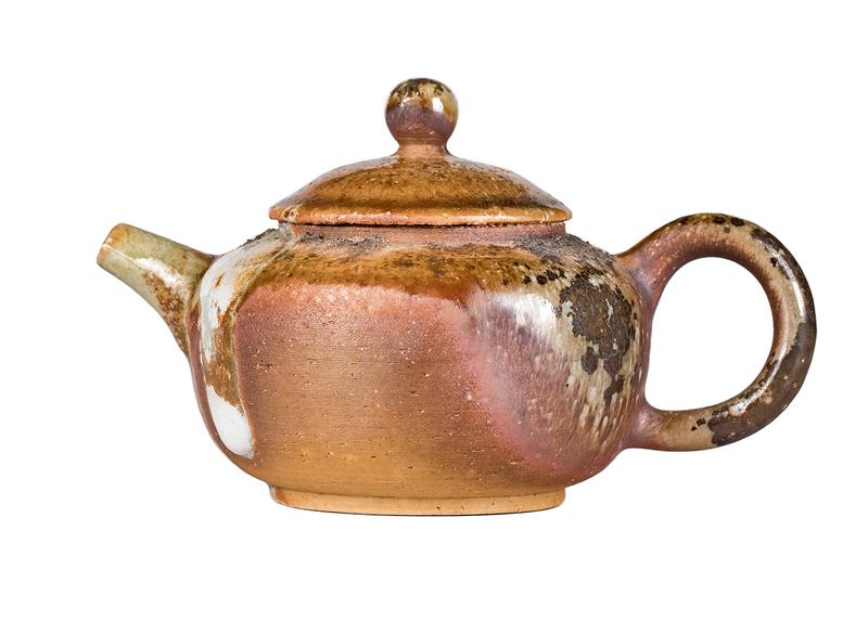 Чайник # 52315, дровяной обжиг, керамика Дэхуа, ручная работа, 160 мл.