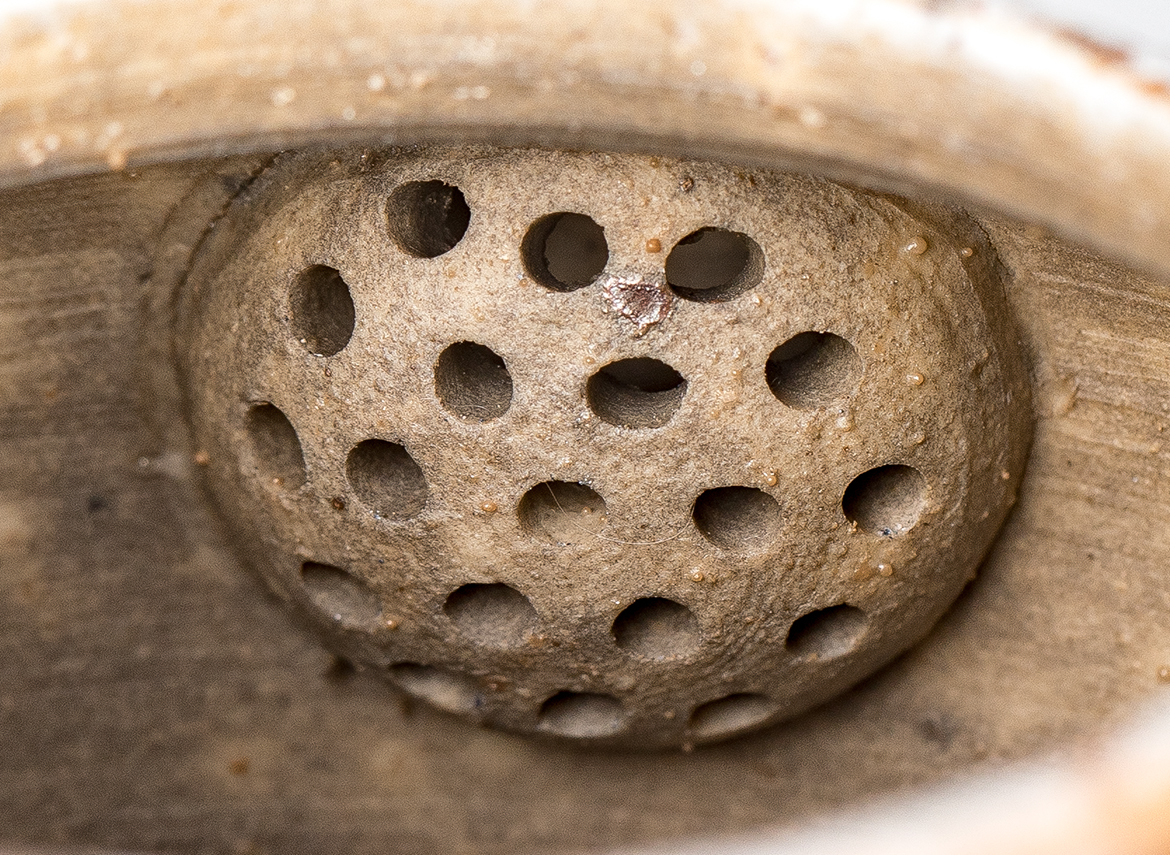 Чайник # 52315, дровяной обжиг, керамика Дэхуа, ручная работа, 160 мл.