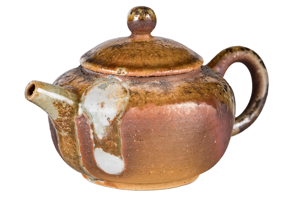 Чайник # 52315, дровяной обжиг, керамика Дэхуа, ручная работа, 160 мл.