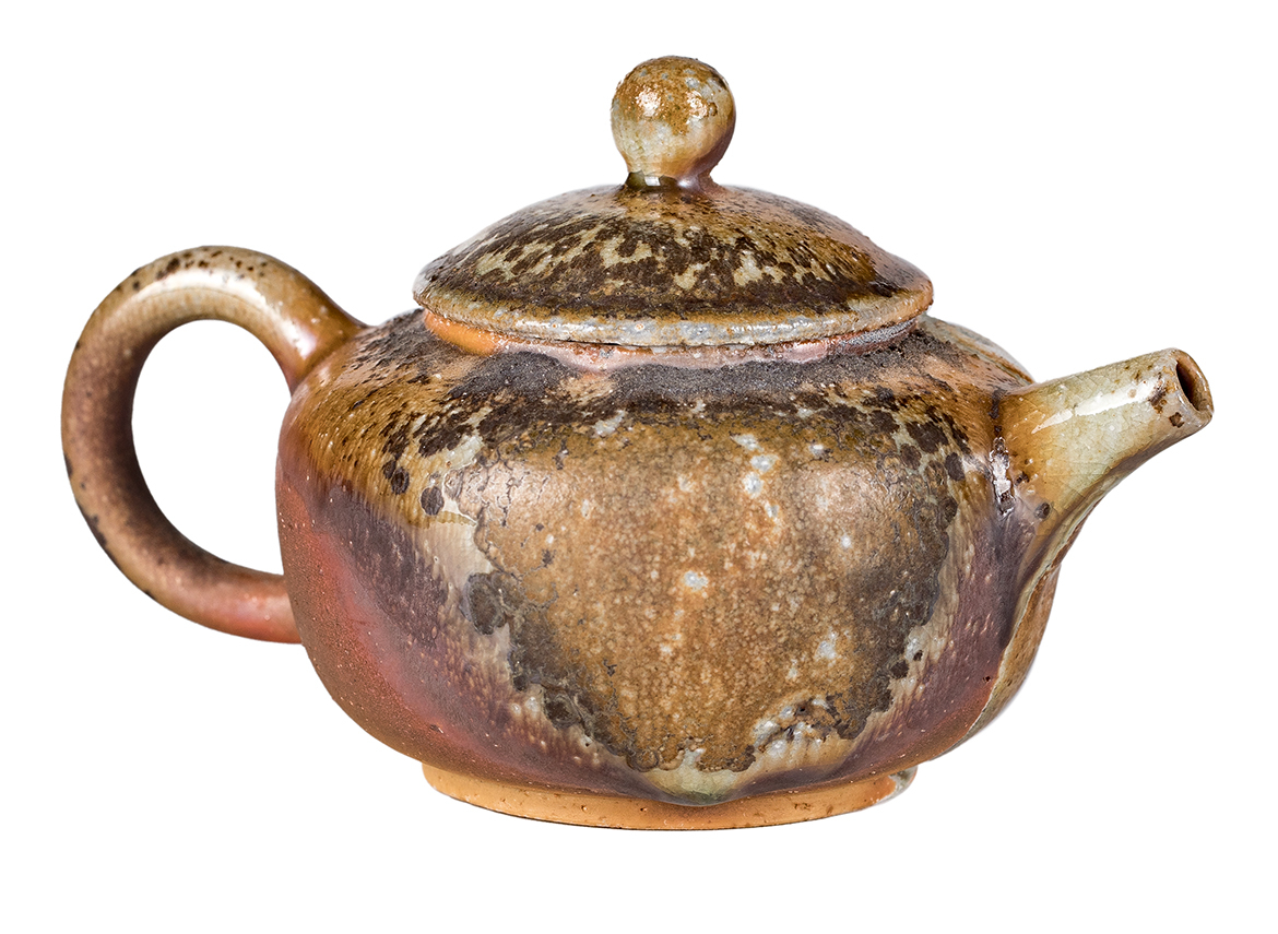 Чайник # 52315, дровяной обжиг, керамика Дэхуа, ручная работа, 160 мл.