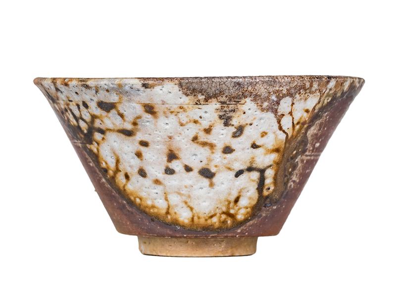 Пиала # 52317, дровяной обжиг, керамика Дэхуа, ручная работа, 60 мл.