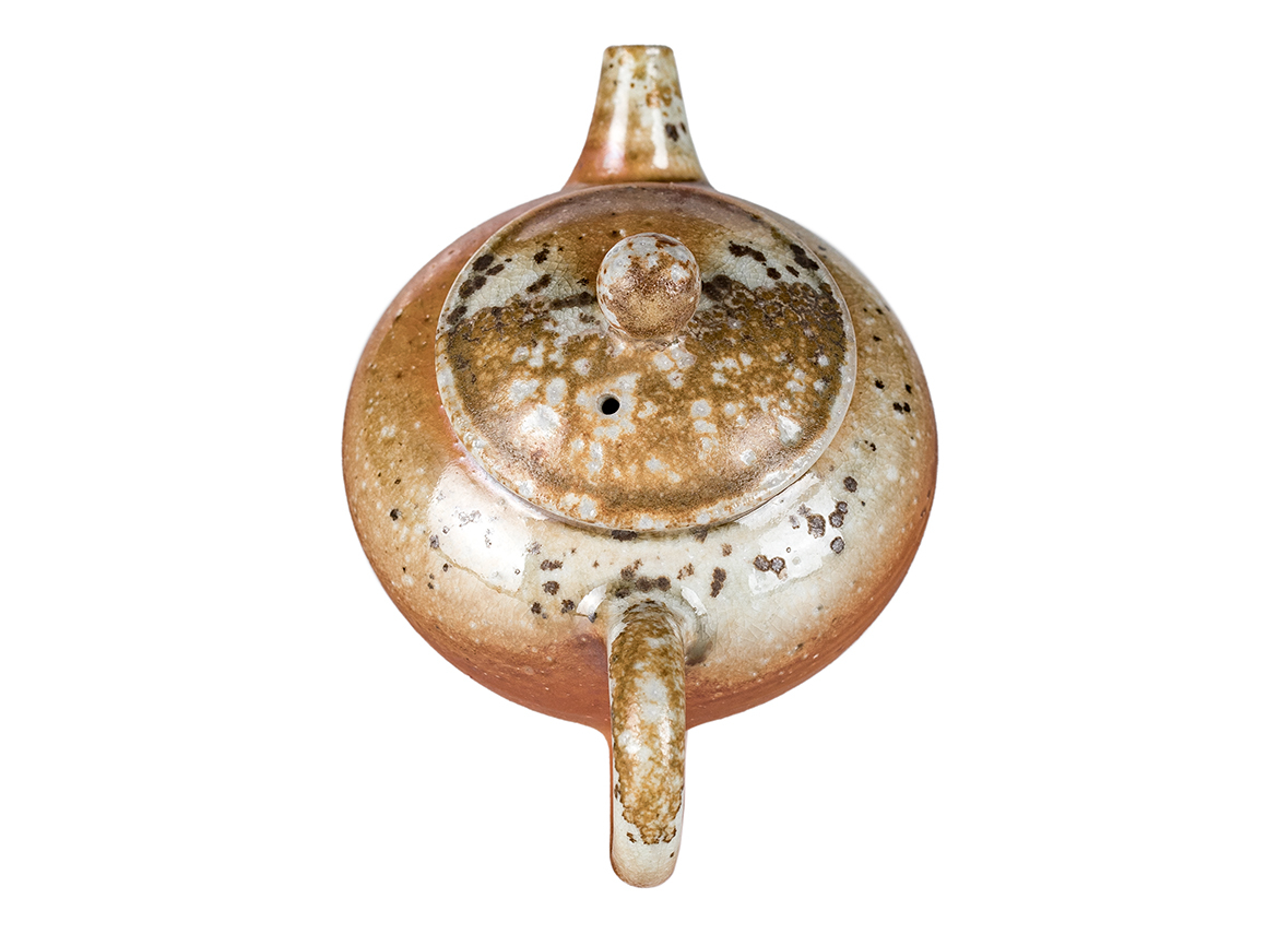 Чайник # 52321, дровяной обжиг, керамика Дэхуа, ручная работа, 130 мл.