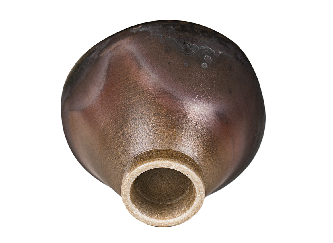 Пиала # 52323, дровяной обжиг, керамика Дэхуа, ручная работа, 70 мл.