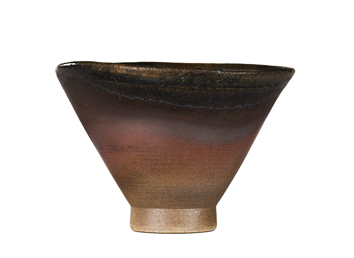 Пиала # 52323, дровяной обжиг, керамика Дэхуа, ручная работа, 70 мл.