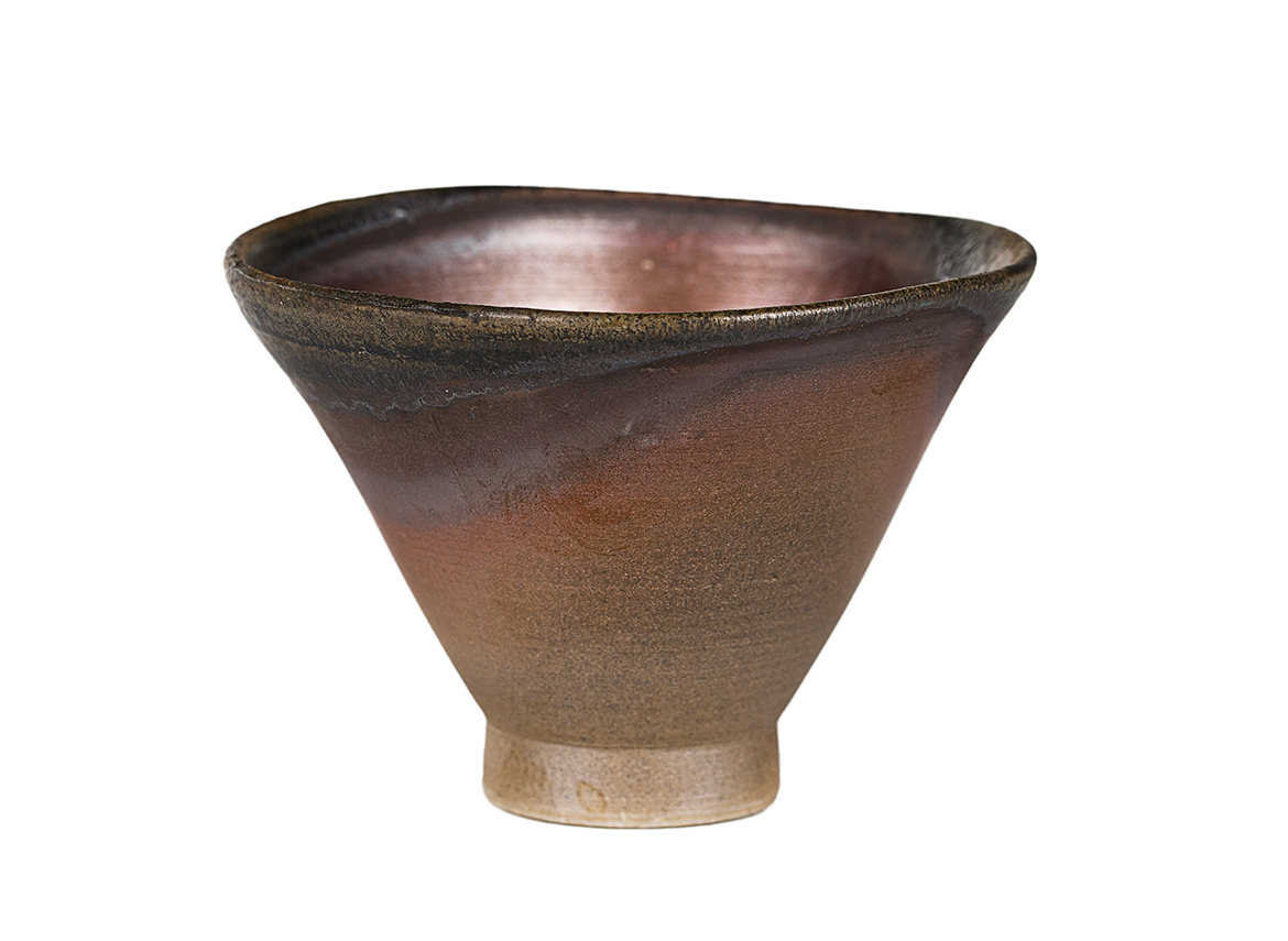 Пиала # 52323, дровяной обжиг, керамика Дэхуа, ручная работа, 70 мл.